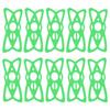 10pcs Bike Motorcycle Phone Mount Tether Silicone Handlebar Cradle Holder Band for Mountain Road BicycleGreen