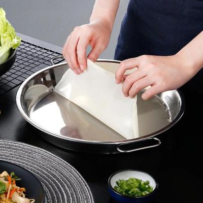 Steamer Pan Dual Handle All-in-one Bake Food Grade Portable Kitchen Cold Noodle Making Plate Daily Use