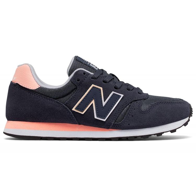 New Balance Nb 373 Trendy Versatile Fabric Low-Top Marathon Running Shoes Women Sneaker Navy-Blue WL373GN