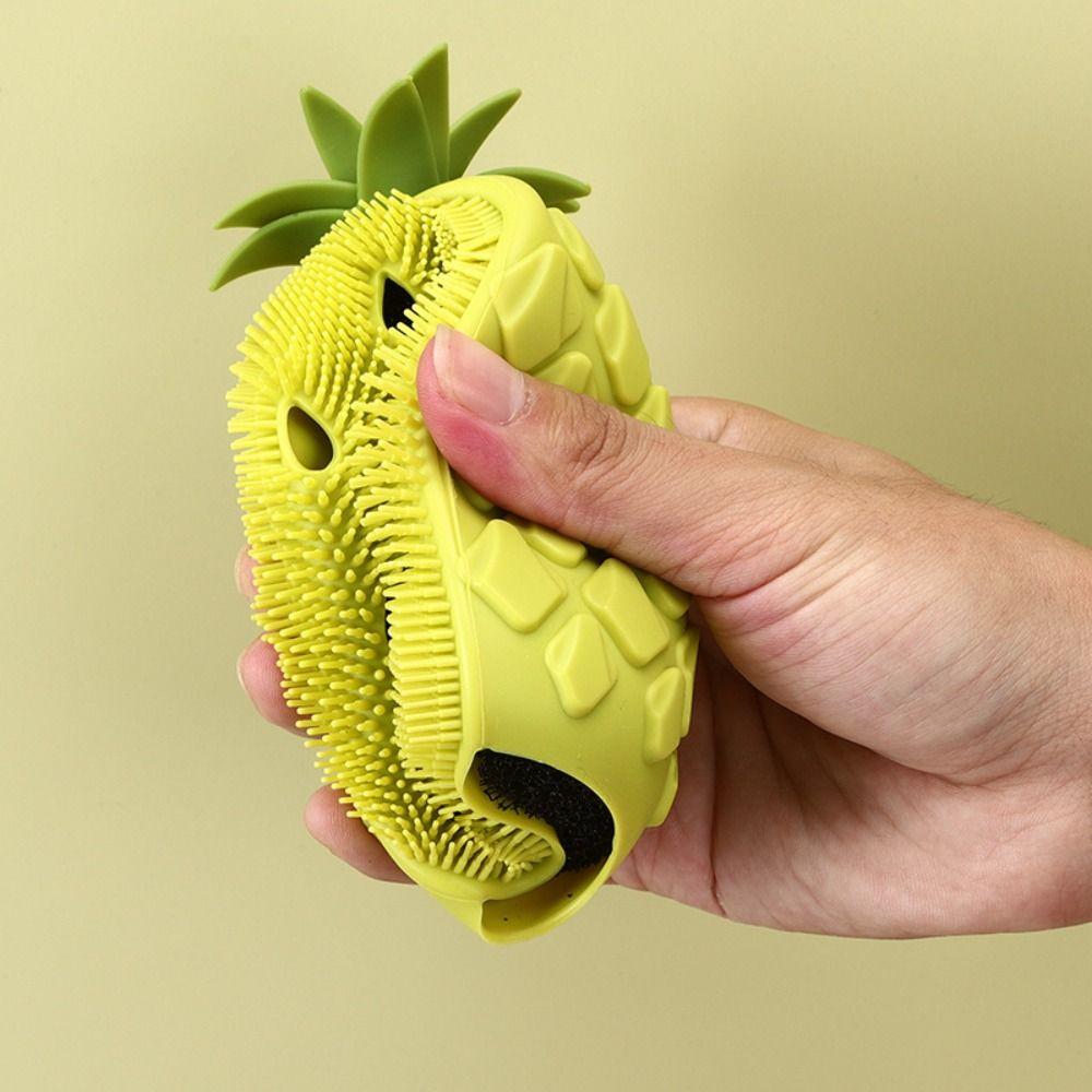 Non-Slip Fruit Shape Shower Brush Candy Color Shower Massage Brushes  Cleaning