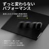 Wallhack CR-005 Glass Mouse Pad 45cm x 51cm Ultra-Thin Tempered Glass Non-Slip Silicone Base Black with Carrying Case