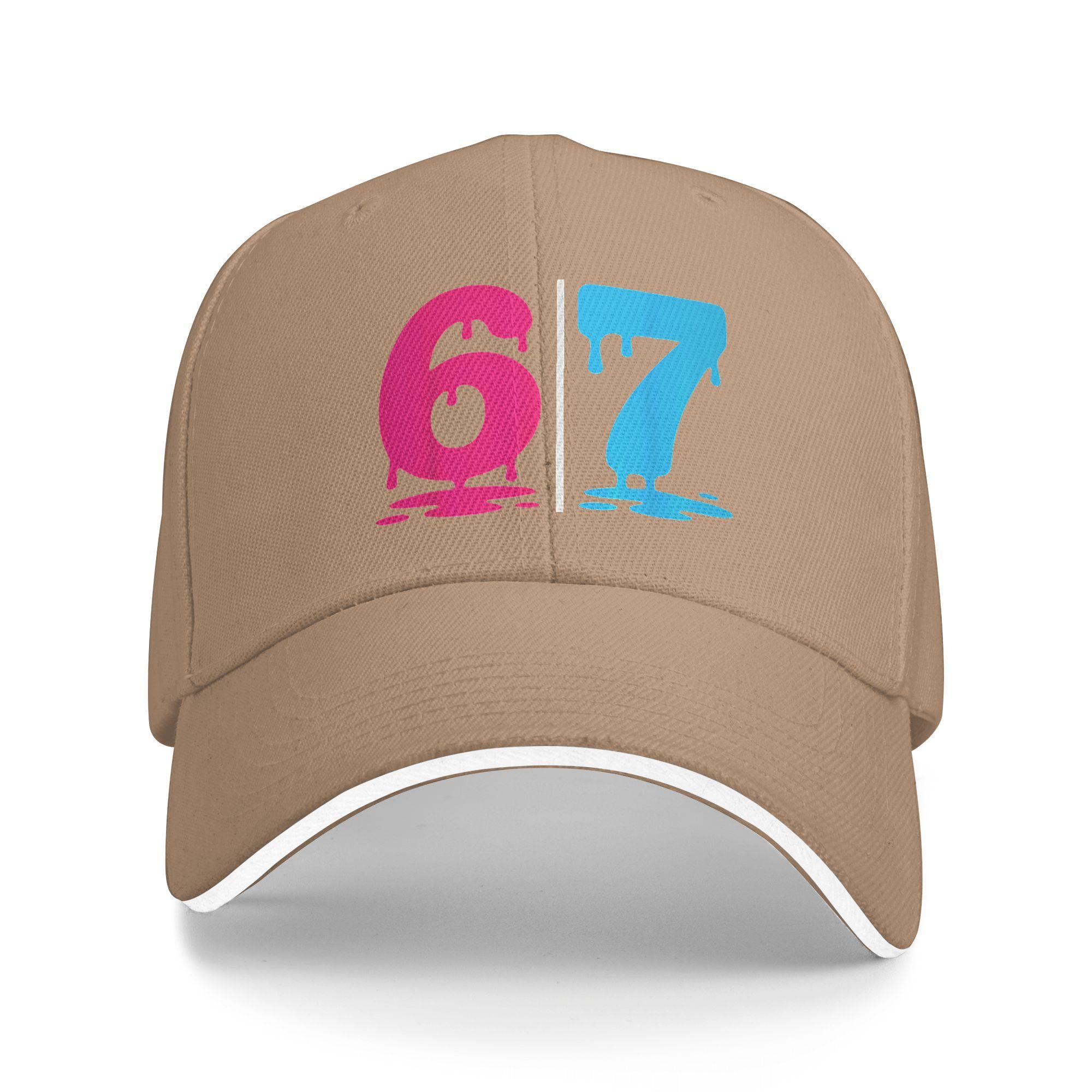 

Summer 67 Meme Funny Six Seven Alpha Slang Baseball Cap Kpop Rock Street Style Design Sun Trucker Hat Adjustable Baseball Caps One Size хаки