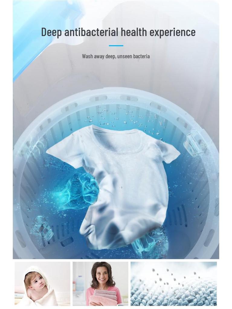 Compact Semi-Automatic Washing Machine with Spin-Dryer for Socks, Children's & Baby Clothes