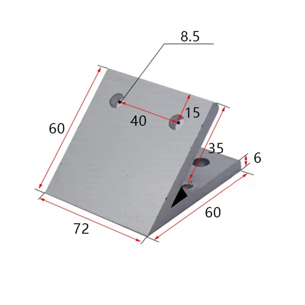 Aluminum Profile Joint 45 Degree Angle Bracket Used With T-bolts Aluminum Alloy Easy To Install Long-lasting Performance