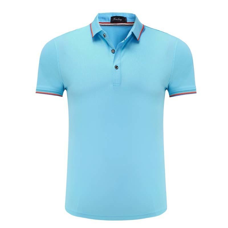 Mens Womens Slim Fit Cotton Silk Blend Polo Shirt Short Sleeve Breathable Casual Workwear