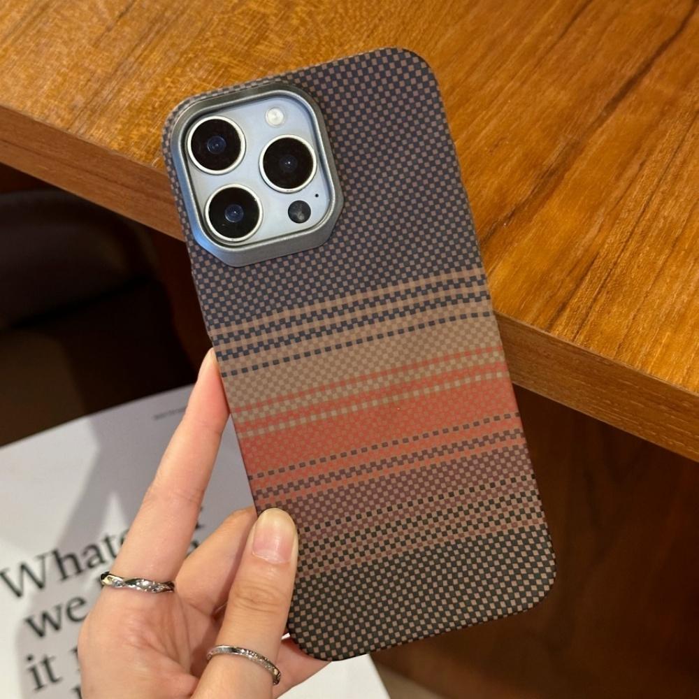 

Ultra Thin Carbon Fiber Pattern Hard PC Matte Case For iPhone 15 14 Pro Max 16 Pro 13 12 Splicing Color Armor Shockproof Cover iPhone 13 Pro