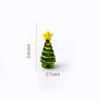 Christmas Glass Ornament Christmas Tree Santa Claus Creative Cartoon Desktop Ornament Car Ornament Decoration Gift
