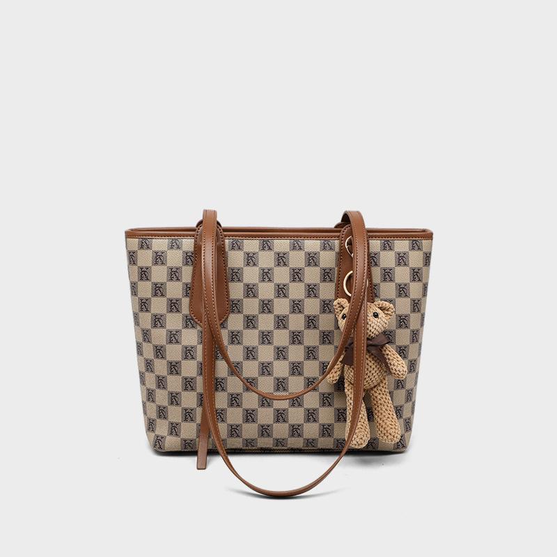 Tote Bag Women's New Style Women's Bag Shoulder Bag Retro Large Capacity Handheld Commuting Bag