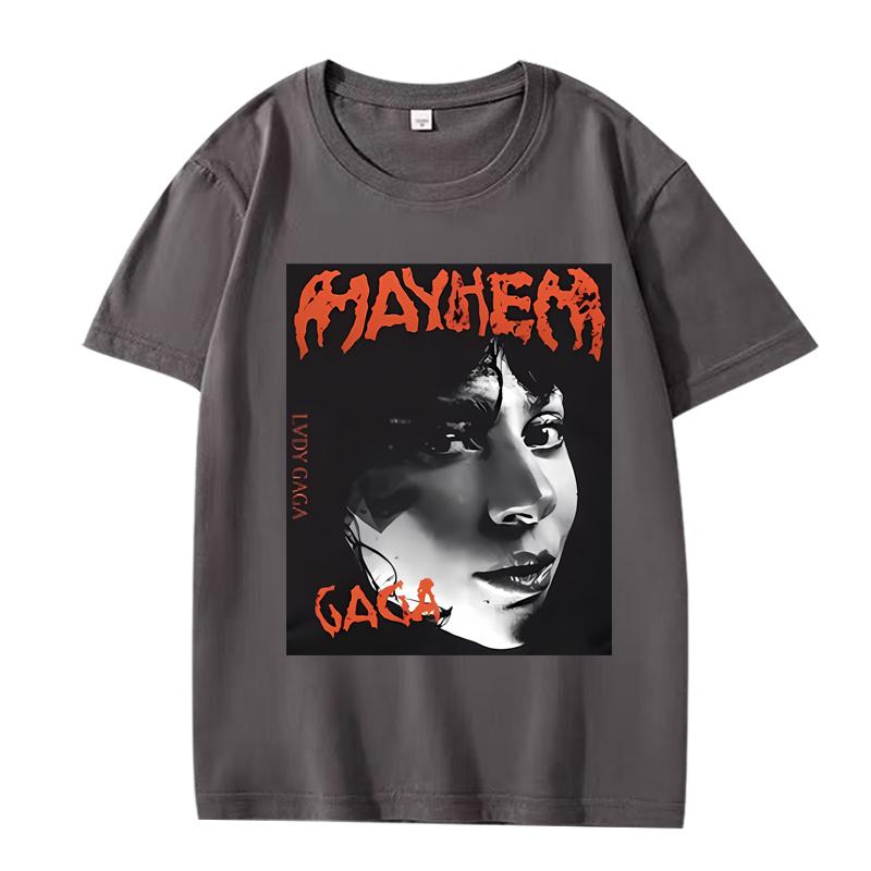 Vintage Lady Gaga T Shirt Unisex Women Oversized 100 Cotton Hot Sale Short Sleeve Streetwear Summer Fashion Unisex Plus Size Tops
