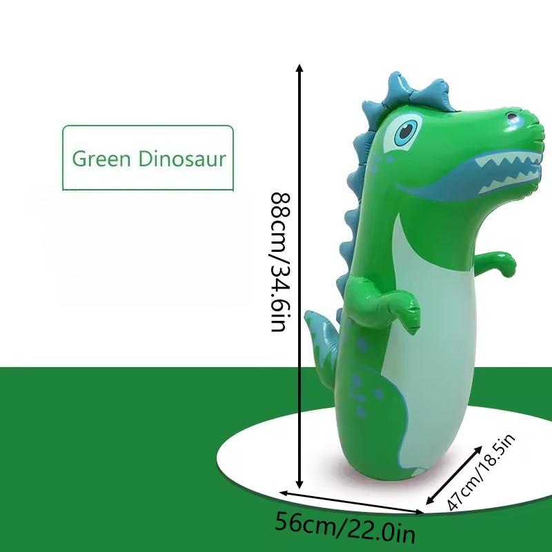 Fun Inflatable Dinosaur Tumbler Boxing Toy Standing Punching Bag Children Games interaction inflatable model Boy's Birthday Gift