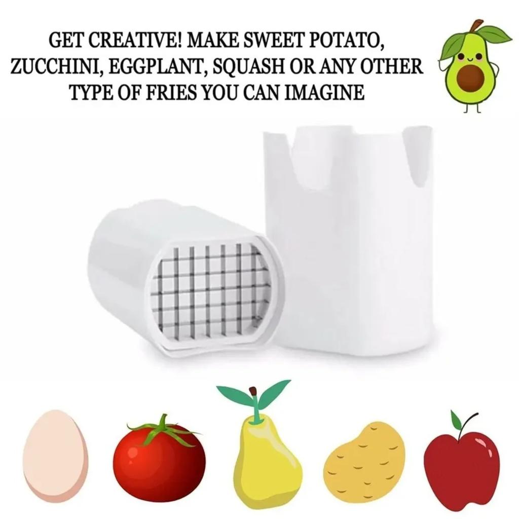 Reusable Kitchen Small Tool, Multi-purpose Fast French Fryer, Food Grade Vegetable Potato Slicer, Fruit and Vegetable Chopper