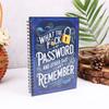 Gold Key Design Spiral Password Notebook To Do List Diary Notebook Fun Memo Notepad  Home