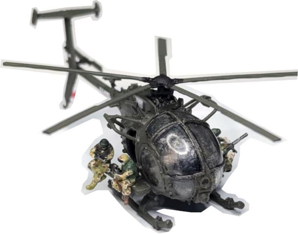 MatuoKasten Little Bird Delta Force Member Figure Set Resin Kit 1/144 MH-6 & (with Decal) (helicopter)
