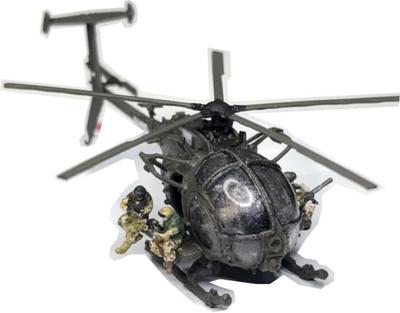 MatuoKasten Küçük Kuş Delta Gücü üyesi figür seti Reçine kiti 1/144 MH-6 & (çıkartma ile) (helikopter)