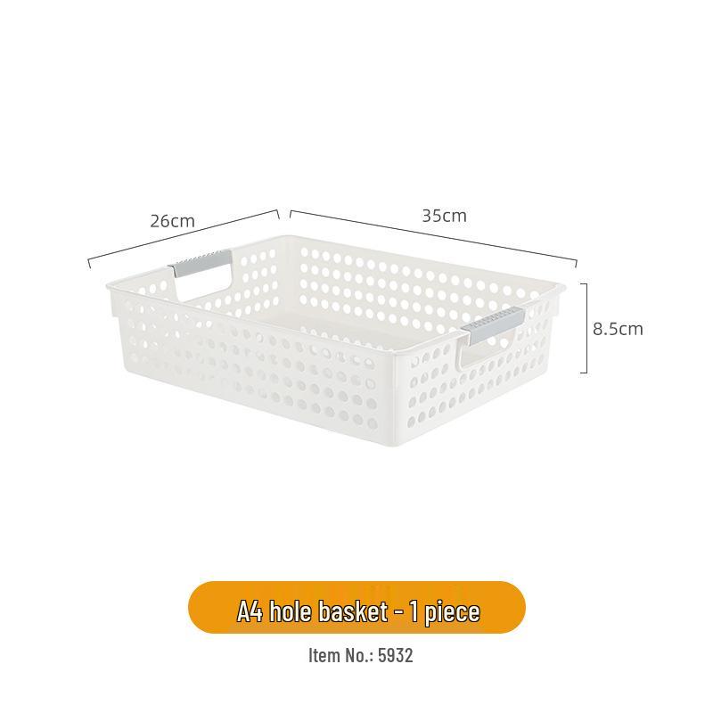 Miumi Kitchen & Desktop Plastic Storage Basket for Snacks & Fruits