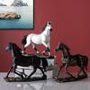 Chinese Zodiac Horse Resin Figurine Decorative Ornament Home Office New Style Vintage Gift