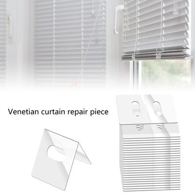 Kit de Reparo para Persianas Verticais com 25 Peças Fixador Durável Branco para Lâminas para Restauração Fácil