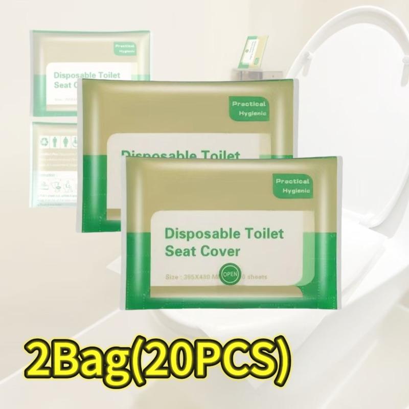 10-120PCS Disposable Toilet Seat Cover Portable Travel Camping Hotel Bathroom Degradable Waterproof Toilet Mat Accessories