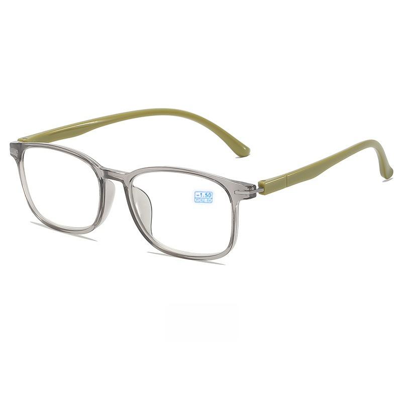 

Новые Сверхлегкие Очки для Миопии Унисекс Модные Квадратные Очки с Полной Оправой для Близорукости Простые и Удобные Очки для Минусового Зрения -3.0 серый