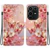 Handmade PU Leather Flip Case for Infinix Note 50 4G/Note 50 Pro 4G (X6858/X6855) Anti-Slip Shockproof Cover with Wrist Strap & Heart/Rose Cat Designs