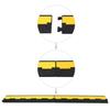 VidaXL Cable Protection Ramps 4 Pcs 2 Channels Rubber 101.5 Cm 142835