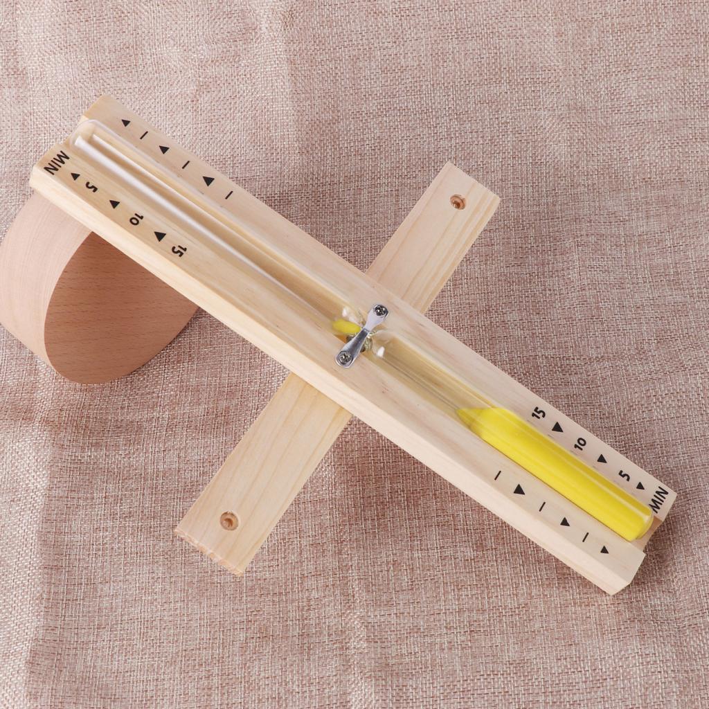 Wooden Rotating Hourglass 15/30min For Bathroom Sauna Wall Mounted Explosion Proof Glass Timer Decorative Ornament