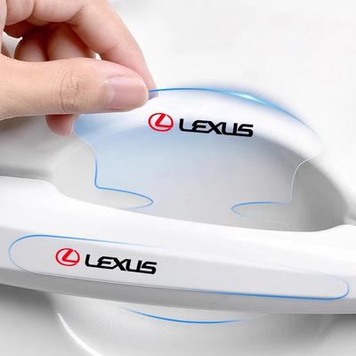 8 Piezas Pegatina Protectora para Manija de Tazón de Puerta de Coche Tira Anticolisión Para F SPORT ES RX NX LS UX LM LX GX LC RZ IS CT GS RC HS