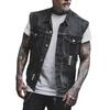 Men's Trendy Slim-Fit Denim Vest – Sleeveless Lapel Jacket