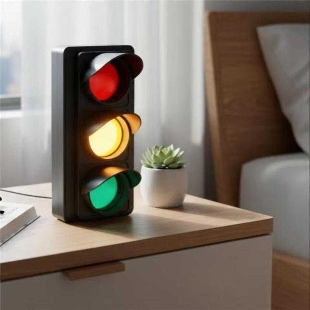 Desktop Sign Traffic Signal Light USB Powered Busy Light Indicator LED Traffic Light Gaming Room