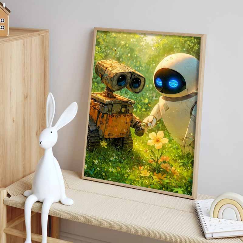 Disney Diamond Painting WALL E Eve Diamond Painting Fantasy Space Cartoon Movie Cross Stitch Embroidery Handmade Gift Home Decoration