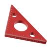 Aluminum Alloy Right Angle Ruler DIY Woodworking Triangle Ruler Measuring Gauging Tool