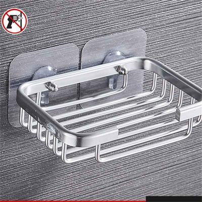 Seifenschale Punch-Free Wandseife Seifenhalter Ablaufseifenschale Schwarz Nahtlose Absaugung