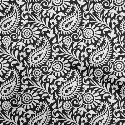 Cotton Flex Black Fabric Block Diy Clothing Quilting Fabric Print Fabric By Yard 40 Inch
