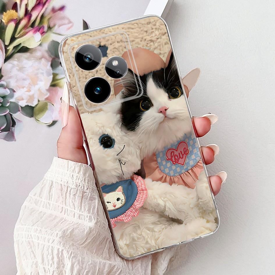 For Realme GT 7 7T Case 2025 Popular Flower Soft Clear Silicone TPU Protective Cover For Realme GT7 Pro RMX5011 Phone Case Shell