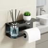 Punch-Free Installation Wall Mount Tissue Roll Rack Bathroom Storage Shelf  Home Organization