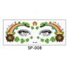New St. Patrick's Day glitter makeup face stickers, Irish holiday party carnival tattoo stickers