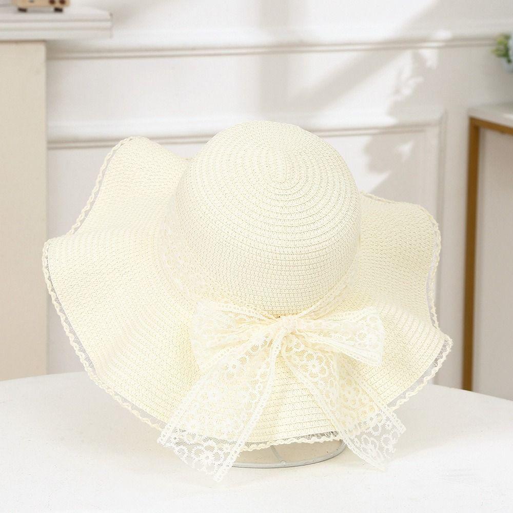 Straw Beach Hat UV Protection Straw Cap Fashion Sun Hat  Summer