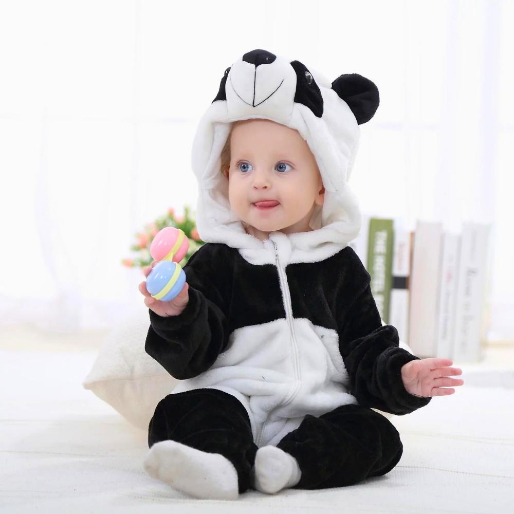 Piżama Onesie Kostium Przebranie Śpiochy  Panda Niemowlę 100: 85-90 Cm