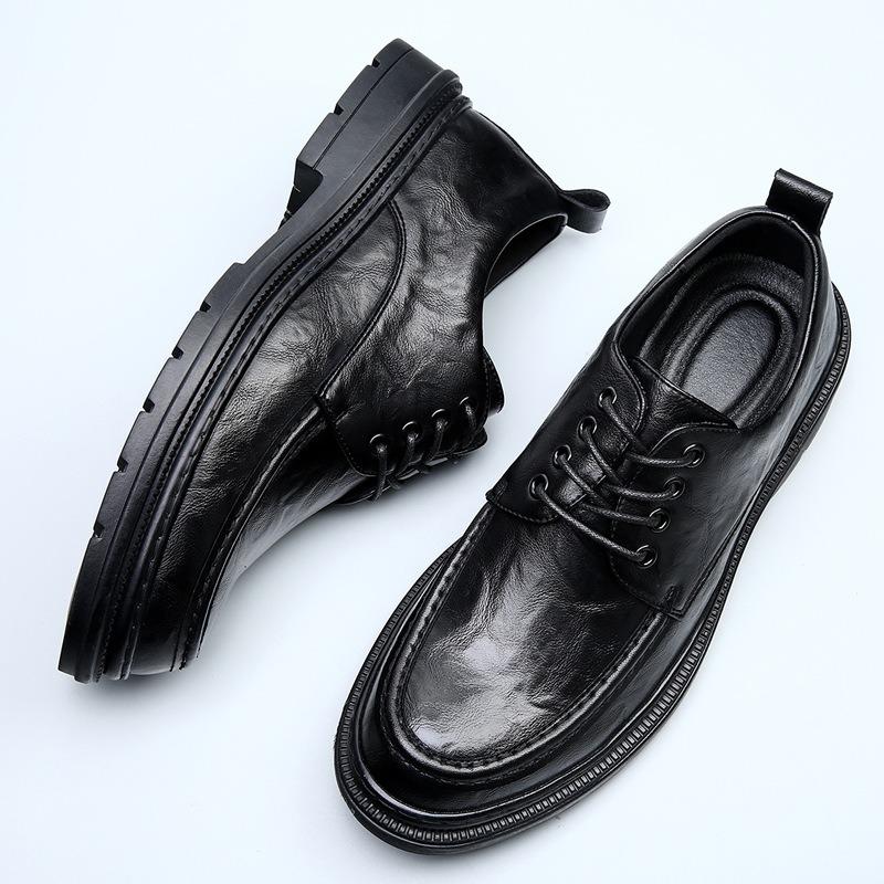 Autumn new men's shoes cowhide business casual comfortable breathable soft sole wear-resistant formal men's leather shoes