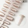 30Pcs Nails Handmade Gradient Cat'S Eye Press On Fake Nails Medium Short Nail Tips Popular Design Decoration Flower Full Cover