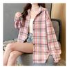 Navava Men Casual Loose Fit Check Shirt Nb1886