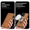 KEYSION Leather Flip Wallet Case for Samsung Galaxy S25 S26 Ultra 5G S26+ S25 FE Card Slots Magnetic 360 Ring Stand Phone Cover