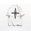 Summer Fashion Heavyweight Retro Men's English Letters 100% Cotton Printed Round Neck High-quality Casual Fitness Street T-shirt