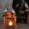 Action Figures One Piece Sitting Silvers Rayleigh Bt Rayleigh Light-Up Figure Model Ornament Statue Gift For Fans And Collector