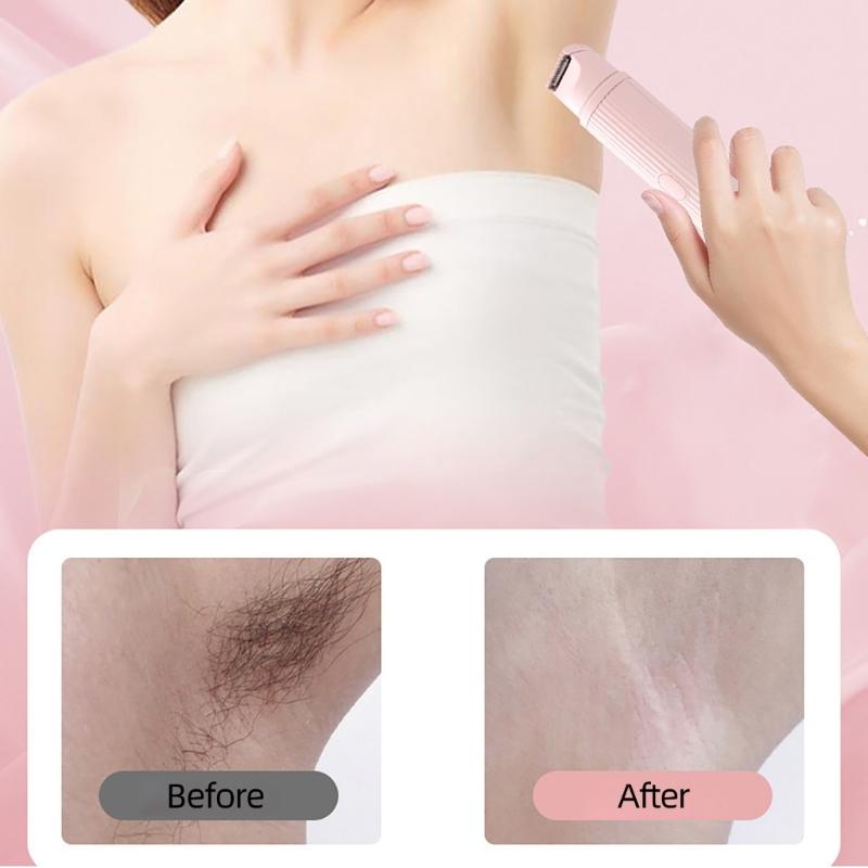 Electric Cutter for Women Bikinis Trimmer USB Rechargeable Electric Shaver for Women Wet/Dry Use Body Hair Grommer