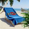 Martini Racing Print Strandtuch, Großes Weiches Schnelltrocknendes Handtuch für Strand Camping Schwimmen