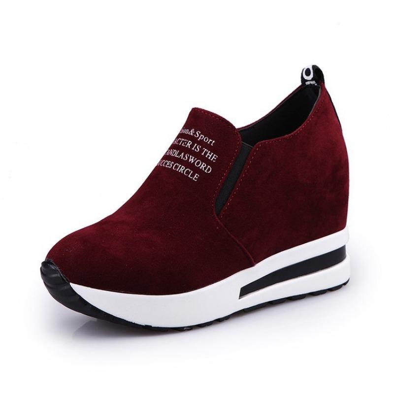 

Wish hot sale rocking sole women s height increase in spring and autumn casual running shoes platform sole women s single shoes 39