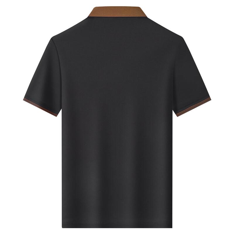 FIRS Men's Mercerized Silk Modal Blend Short Sleeve Polo Shirt
