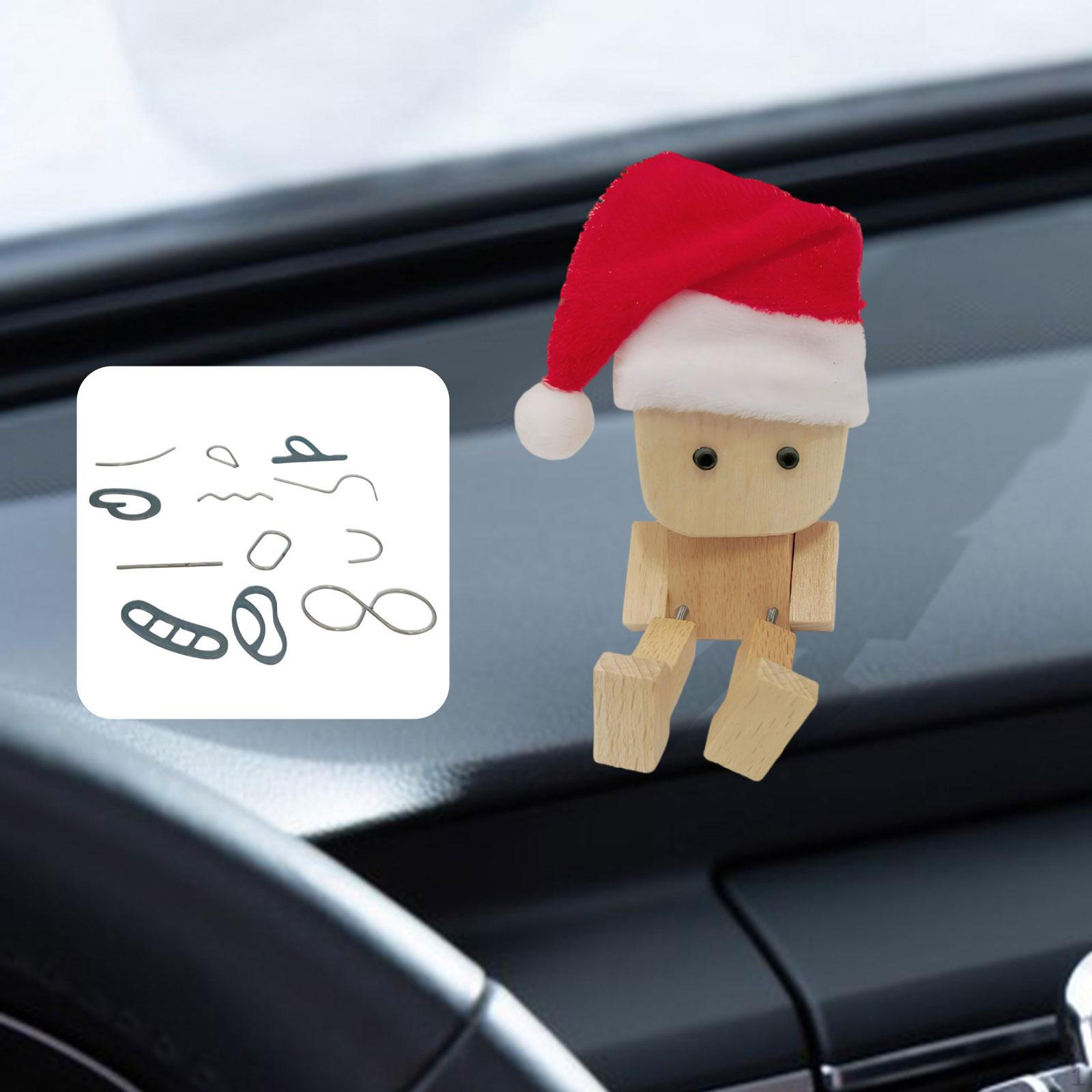 

Деревянная кукла-орнамент с трясущимися ногами, автоаксессуары для домашнего декора Style A