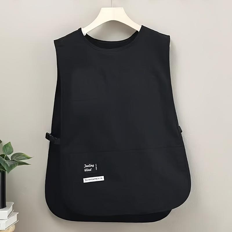 Eine Schürze im Westenstil mit zwei tiefen Taschen, geeignet für den Einsatz in der Küche, beim Kochen, Malen, Gärtnern, im Büro, in Tierhandlungen, Cafés.